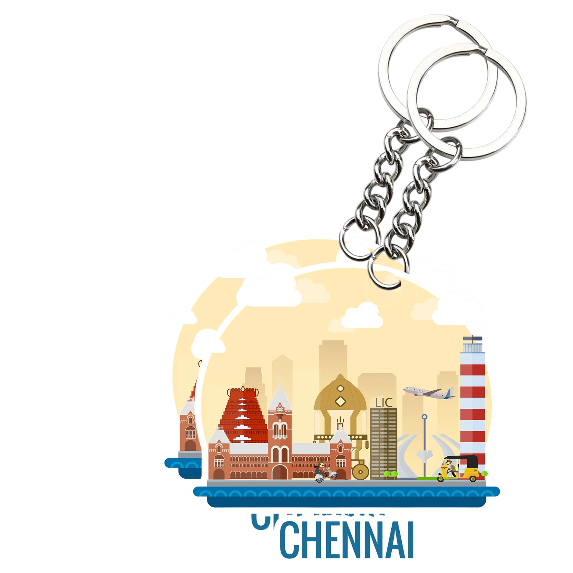 Chennai Key chain ( Set of 2 ) - Image 2
