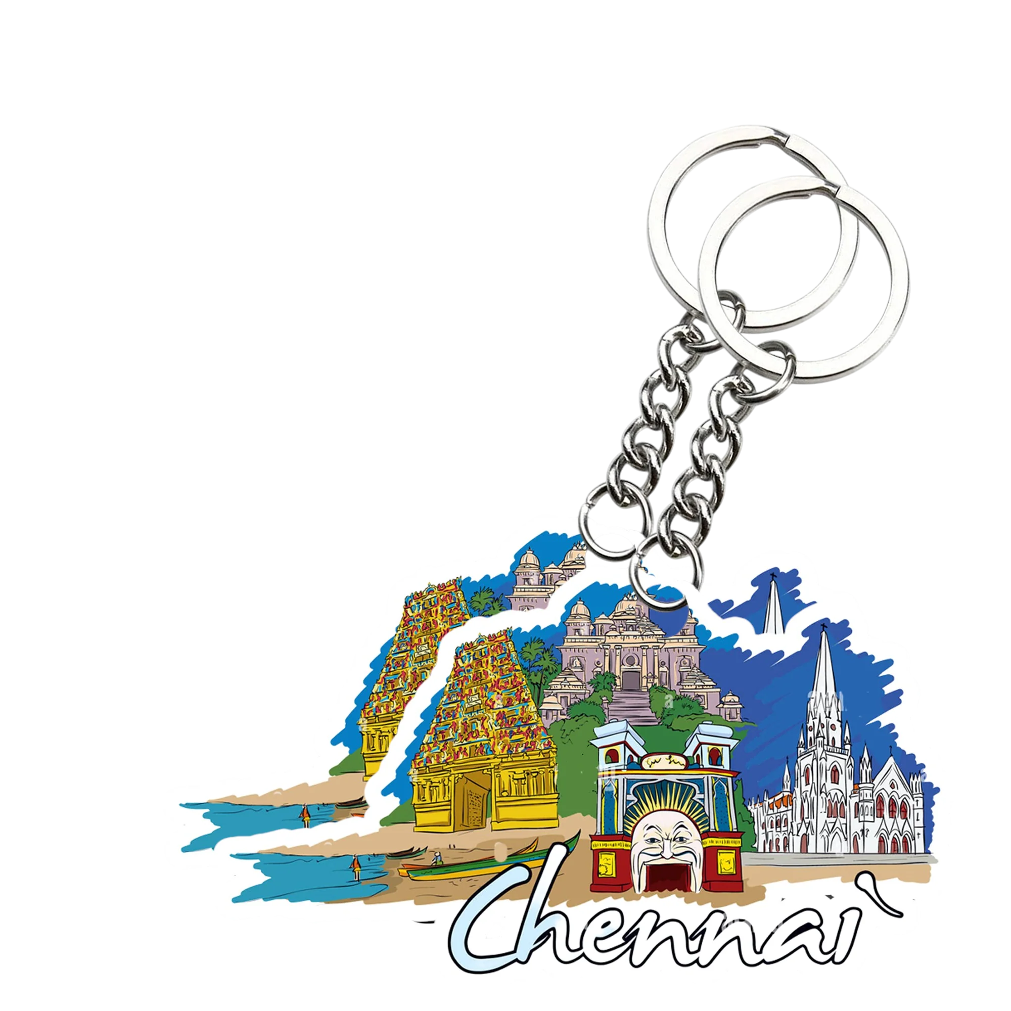 Chennai Key chain ( Set of 2 ) - Image 2