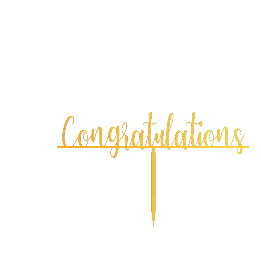 congratulation cake topper - Image 2