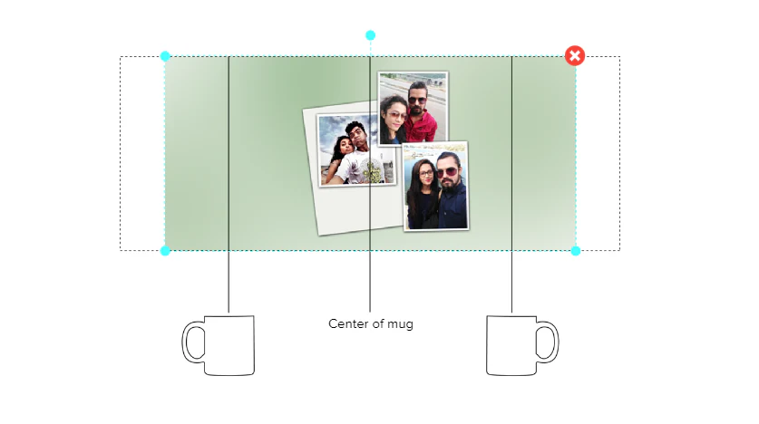 Customized Coffee Mug - Add Your Own Photo -3 Photo Frame Pattern - Image 4