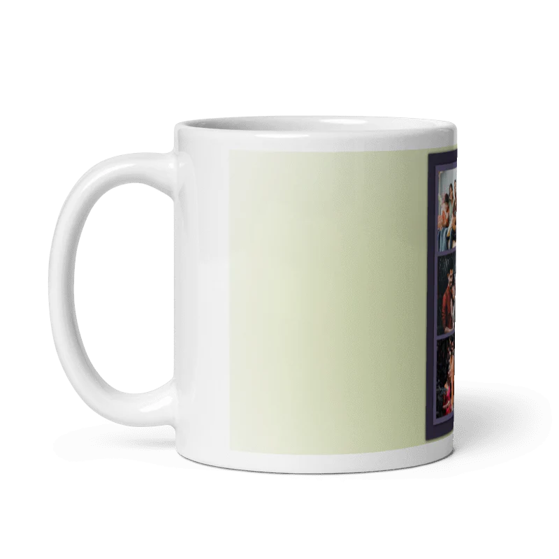 Customized Coffee Mug - Add Your Own Photo -4 Photo Frame Pattern - Image 2