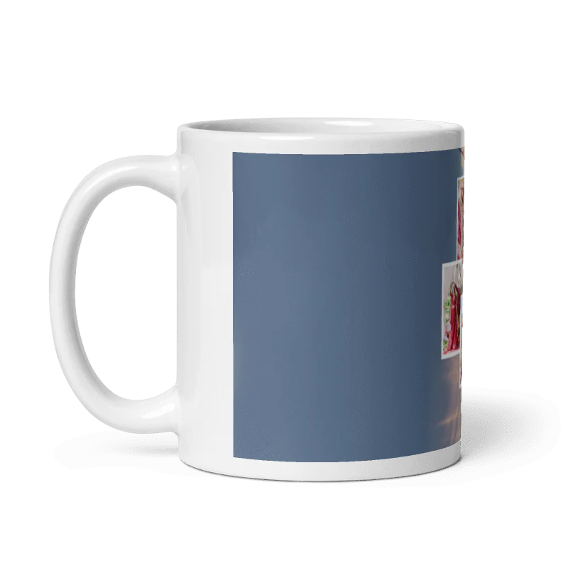 Customized Coffee Mug - Add Your Own Photo -4 Photo Frame Pattern - Image 2