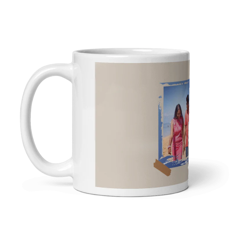 Customized Coffee Mug - Add Your Own Photo -4 Photo Frame Pattern - Image 2