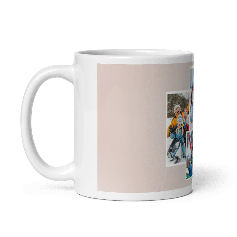 Customized Coffee Mug - Add Your Own Photo -4 Photo Frame Pattern - Image 2