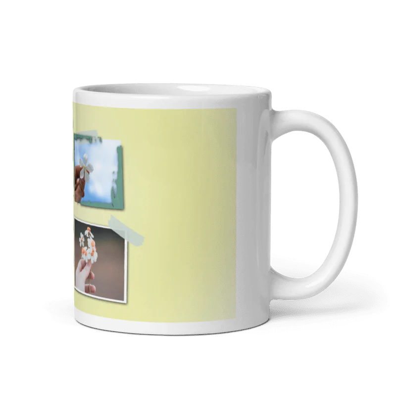 Customized Coffee Mug - Add Your Own Photo -4 Photo Frame Pattern - Image 3
