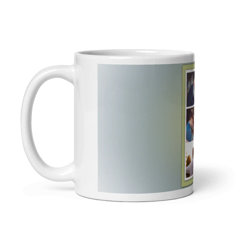 Customized Coffee Mug - Add Your Own Photo -4 Photo Frame Pattern - Image 2
