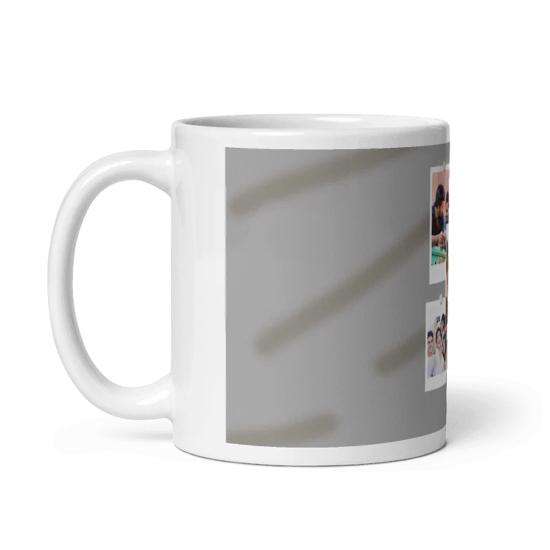 Customized Coffee Mug - Add Your Own Photo -5 Photo Frame Pattern - Image 2