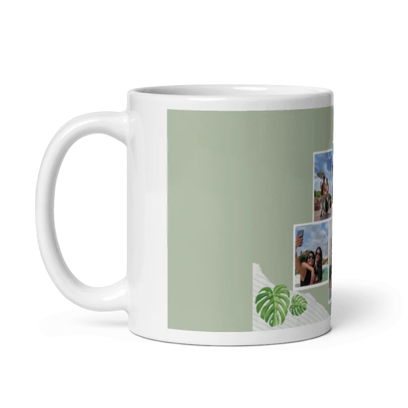 Customized Coffee Mug - Add Your Own Photo -5 Photo Frame Pattern - Image 2