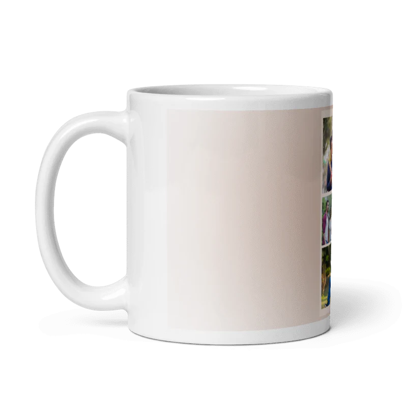 Customized Coffee Mug - Add Your Own Photo -5 Photo Frame Pattern - Image 2