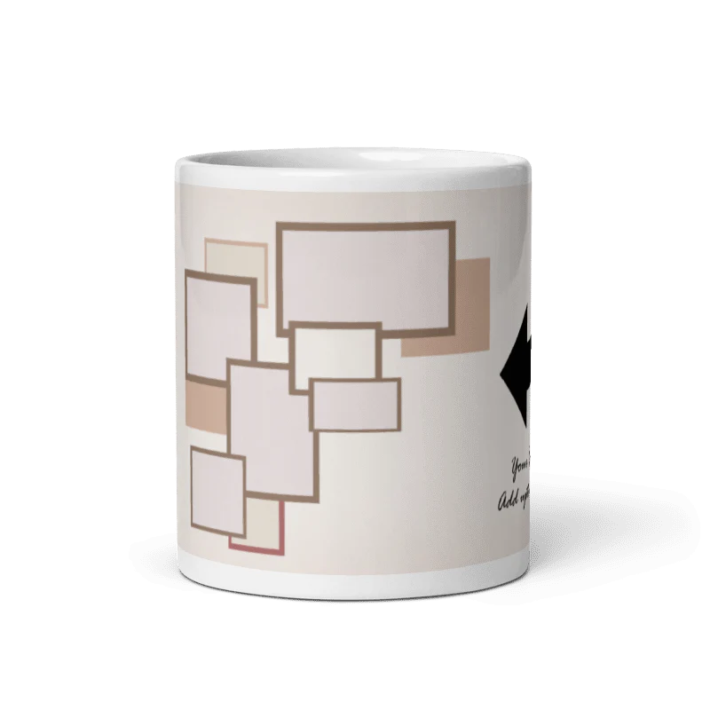Customized Coffee Mug - Add Your Own Photo -6 Photo Frame Pattern - Image 5