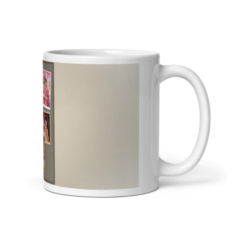 Customized Coffee Mug - Add Your Own Photo -6 Photo Frame Pattern - Image 3