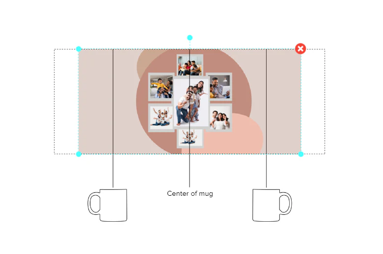 Customized Coffee Mug - Add Your Own Photo -7 Photo Frame Pattern - Image 4