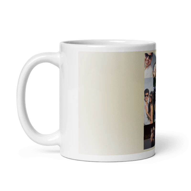 Customized Coffee Mug - Add Your Own Photo -8 Photo Frame Pattern - Image 2