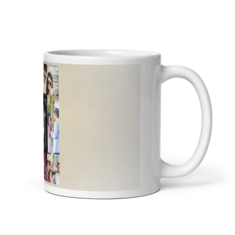 Customized Coffee Mug - Add Your Own Photo -8 Photo Frame Pattern - Image 3