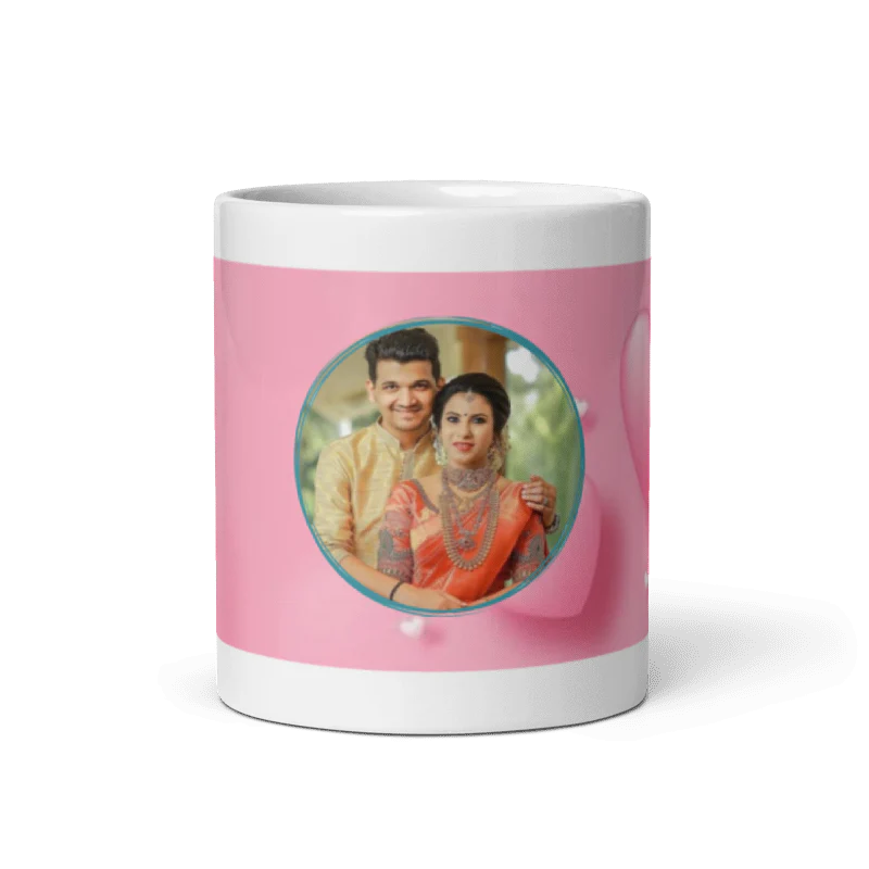Customized Coffee Mug - Add Your Own Photo - Attractive Pattern