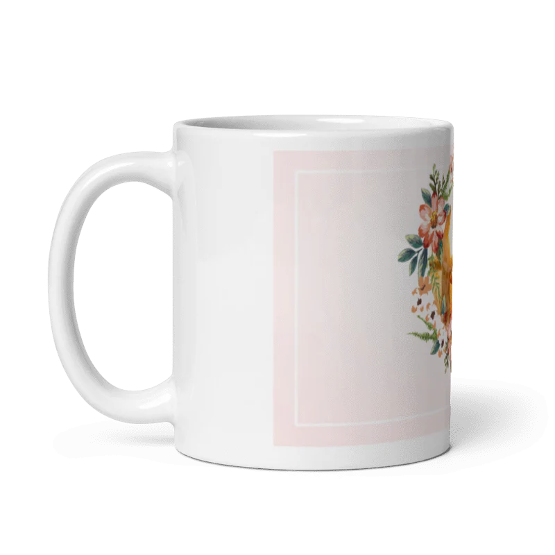 Customized Coffee Mug - Add Your Own Photo - Bloom Pattern - Image 3