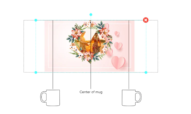 Customized Coffee Mug - Add Your Own Photo - Bloom Pattern - Image 4