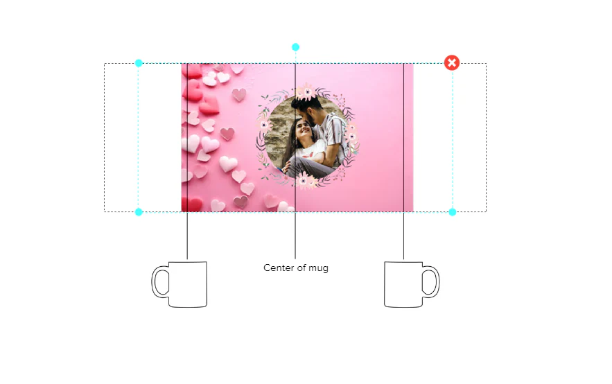 Customized Coffee Mug - Add Your Own Photo - Floral Pattern - Image 4