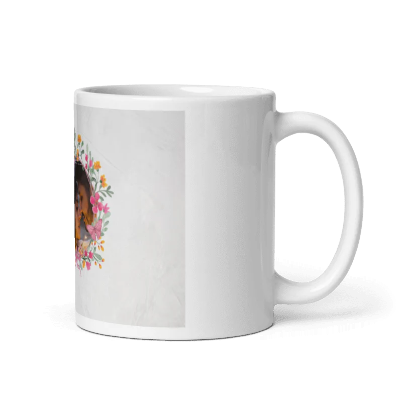 Customized Coffee Mug - Add Your Own Photo - Heart Pattern - Image 3