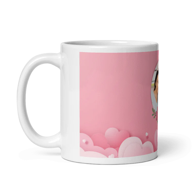 Customized Coffee Mug - Add Your Own Photo -Love Background - Image 2
