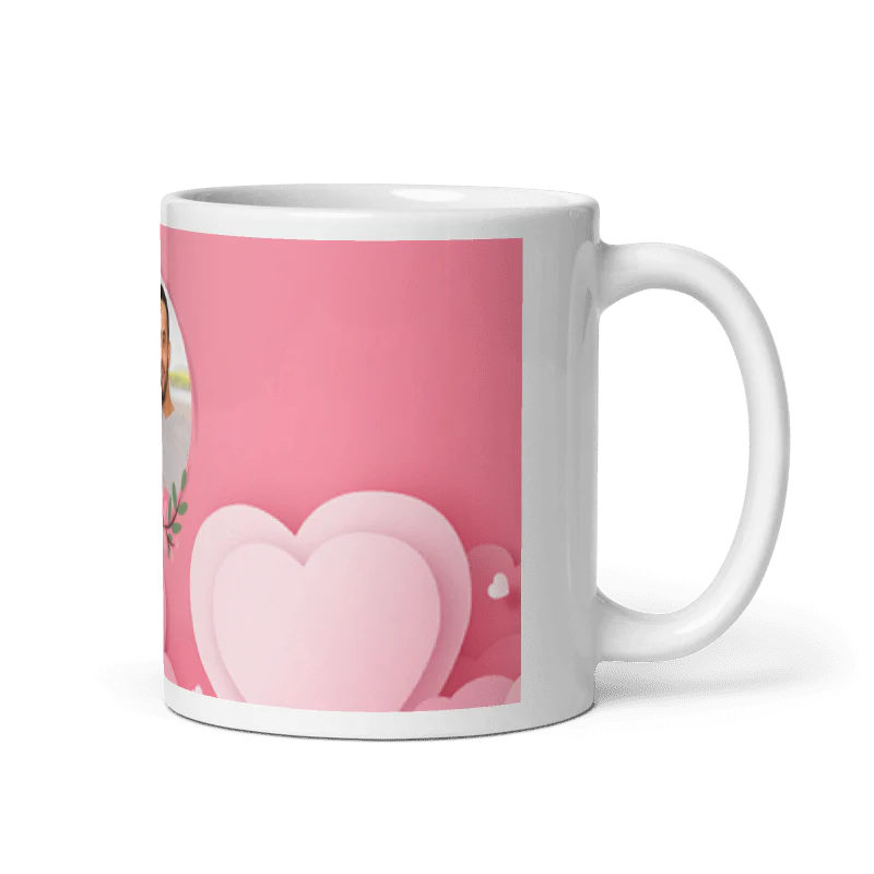 Customized Coffee Mug - Add Your Own Photo -Love Background - Image 3