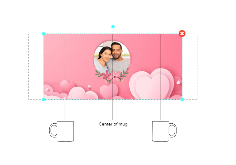 Customized Coffee Mug - Add Your Own Photo -Love Background - Image 4