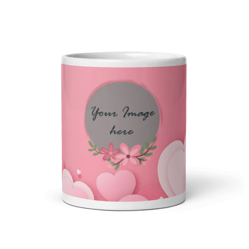 Customized Coffee Mug - Add Your Own Photo -Love Background - Image 5