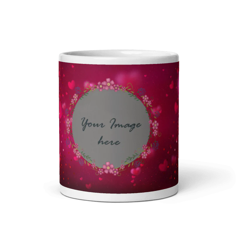 Customized Coffee Mug - Add Your Own Photo -Love Frame - Image 5