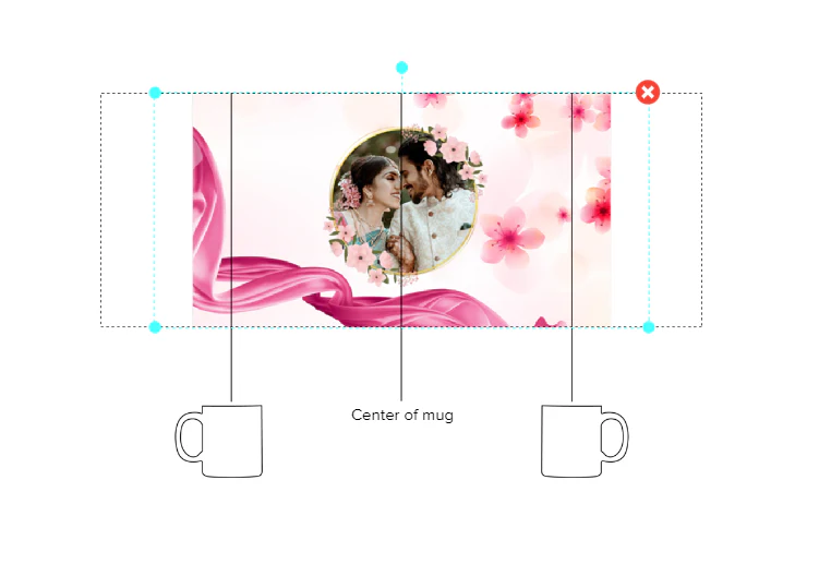Customized Coffee Mug - Add Your Own Photo -Love Pattern Background - Image 4