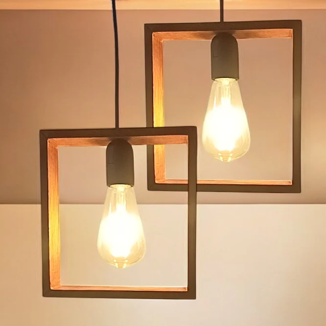 Decorative Wooden Hanging Light for Ceiling - Image 3