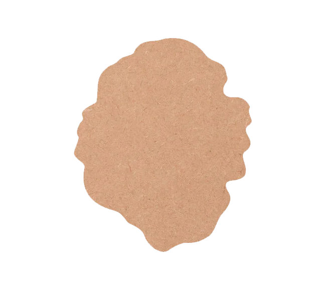 Designer Geode: Plain MDF Canvas for Painting