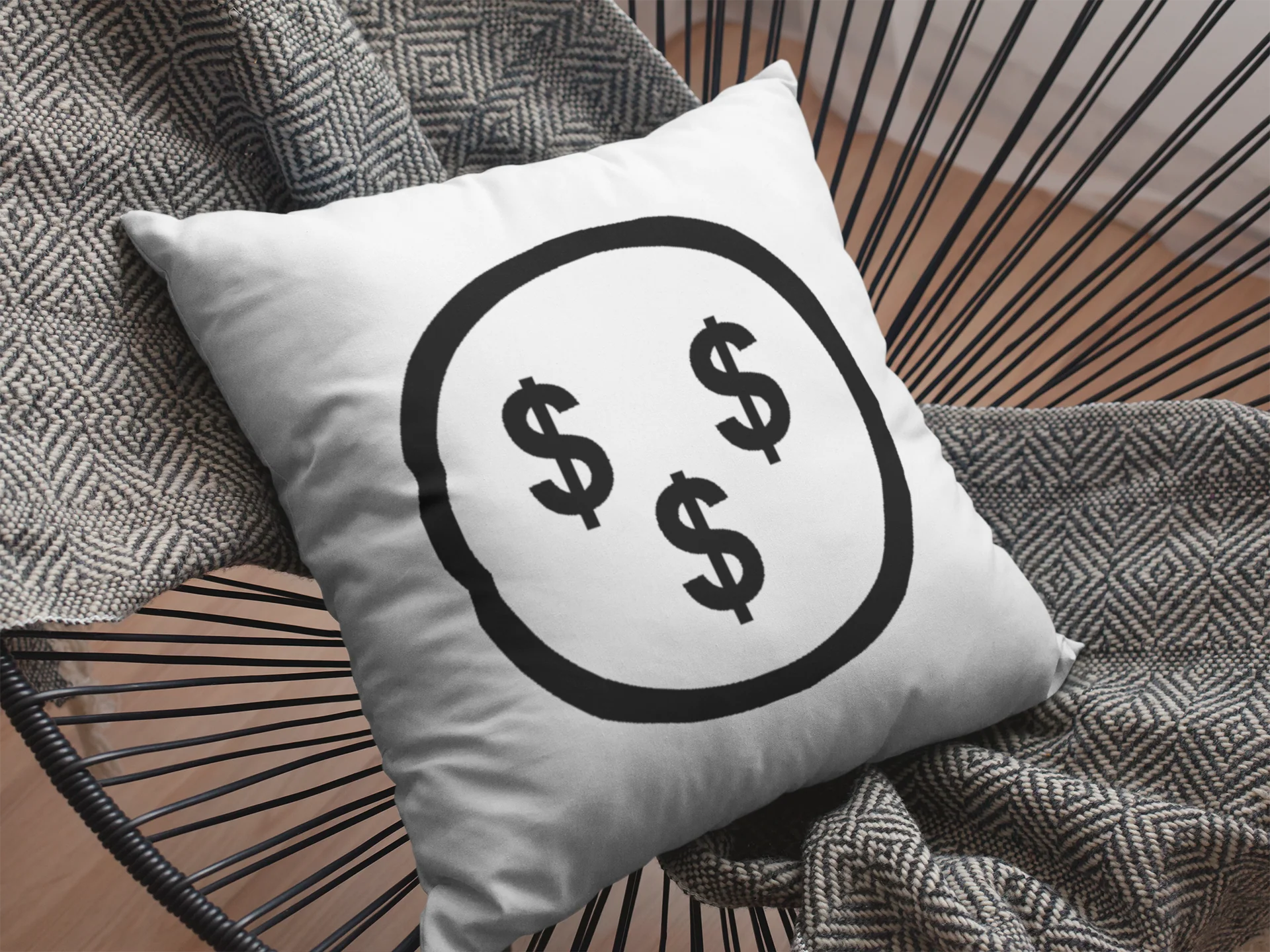 Dollar Printed Cushion - Image 2