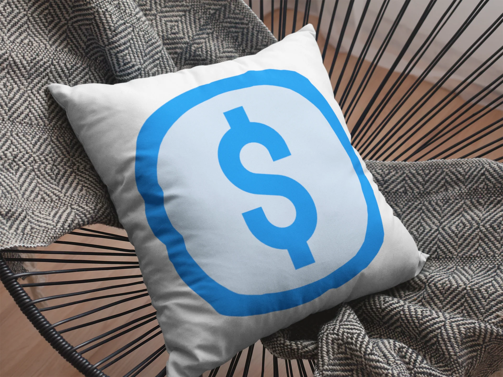 Dollar Printed Cushion - Image 2