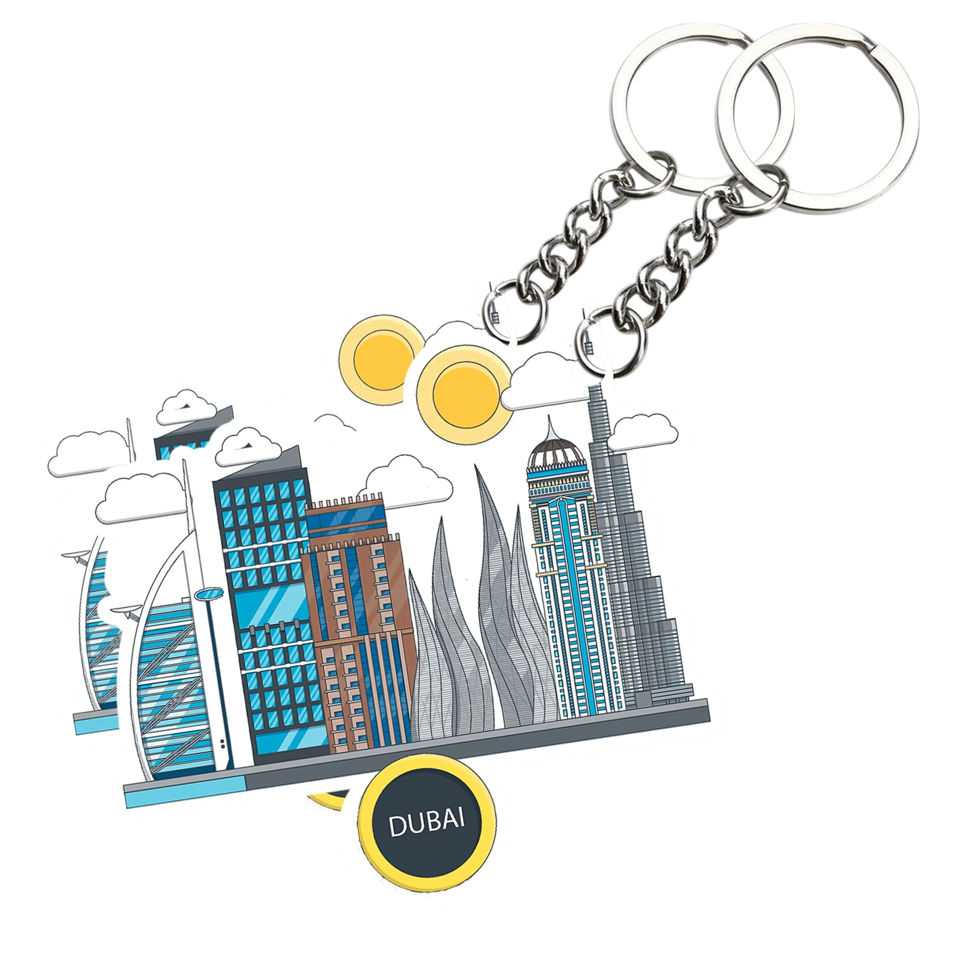 Dubai   Key chain ( Set of 2 ) - Image 2