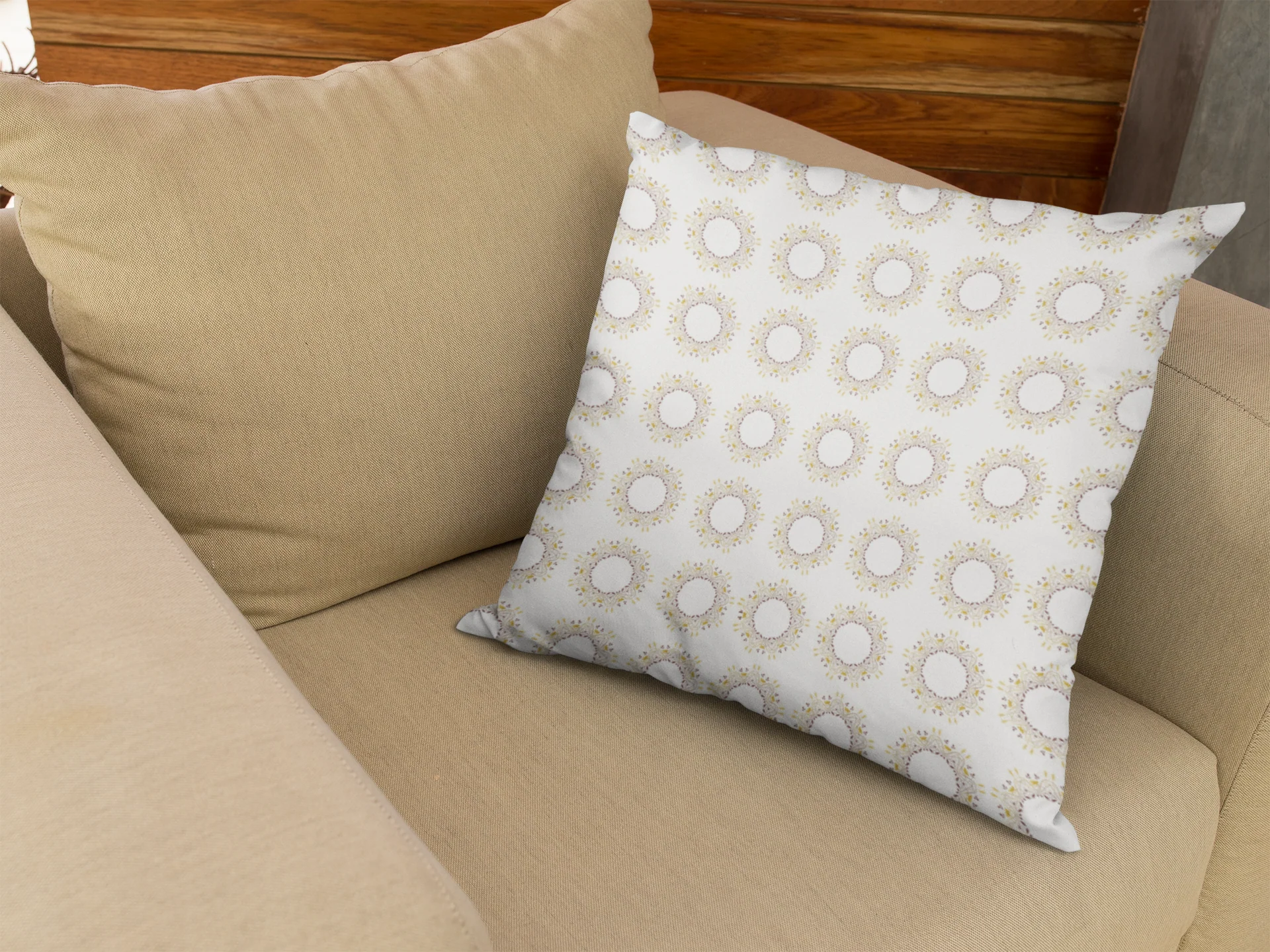 Ethnic Cushion  Comfy Cove Cushion Cover (12 x 12 cm) (Filler Included) - Image 3