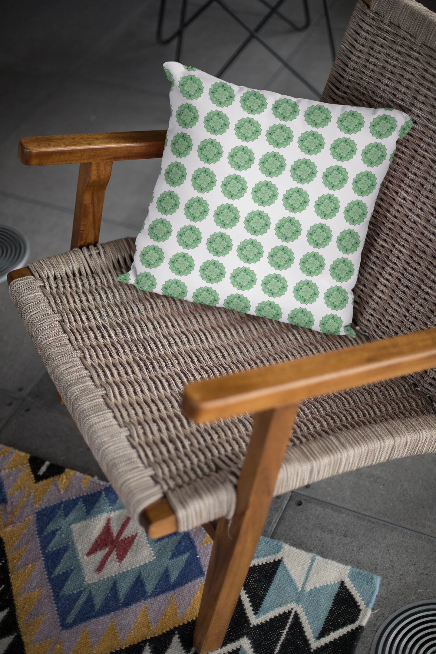 Ethnic Cushion Relax Cove Cushion Cover (12 x 12 cm) (Filler Included) - Image 3