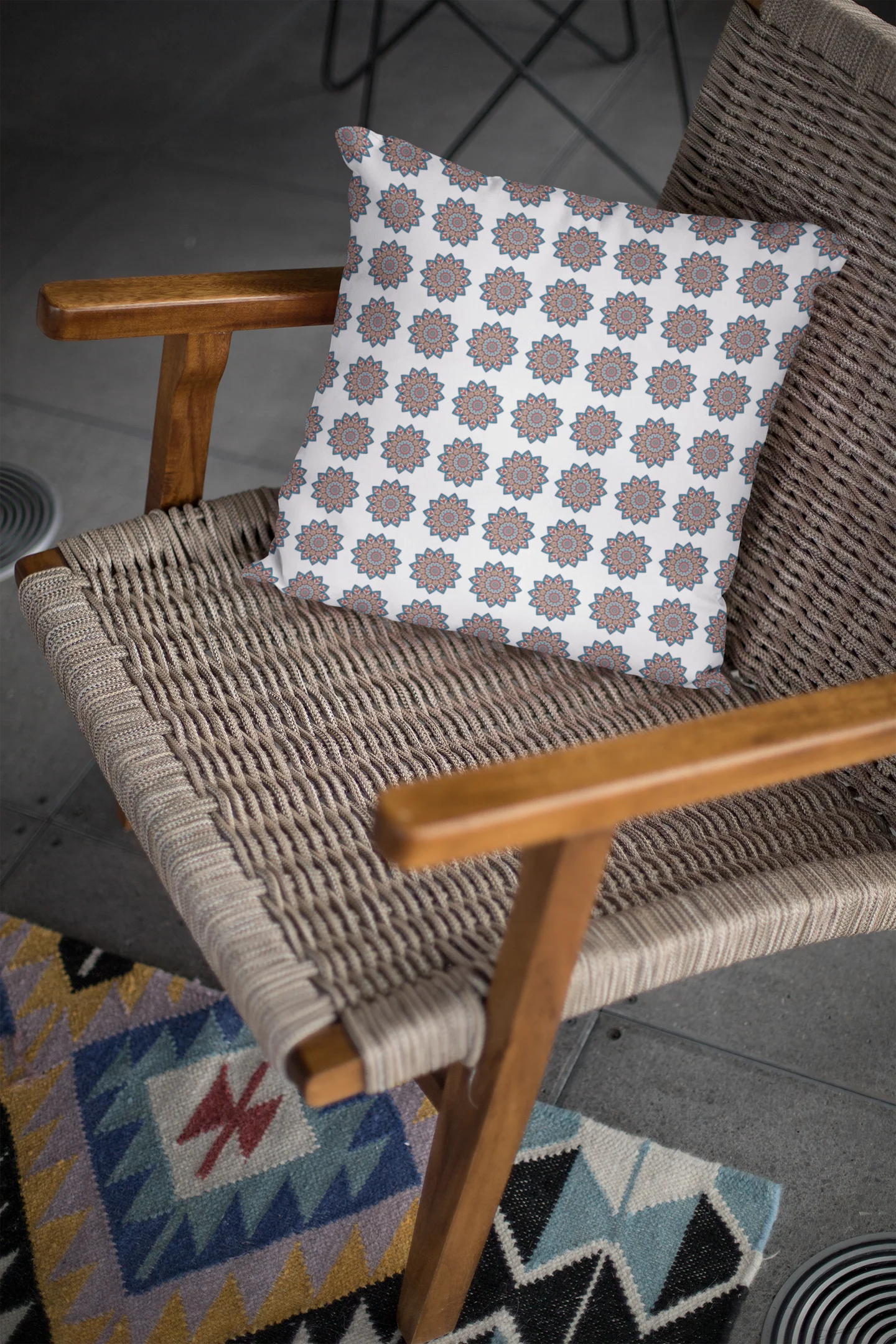 Ethnic Cushion Relax Cove Cushion Cover (12 x 12 cm) (Filler Included) - Image 3