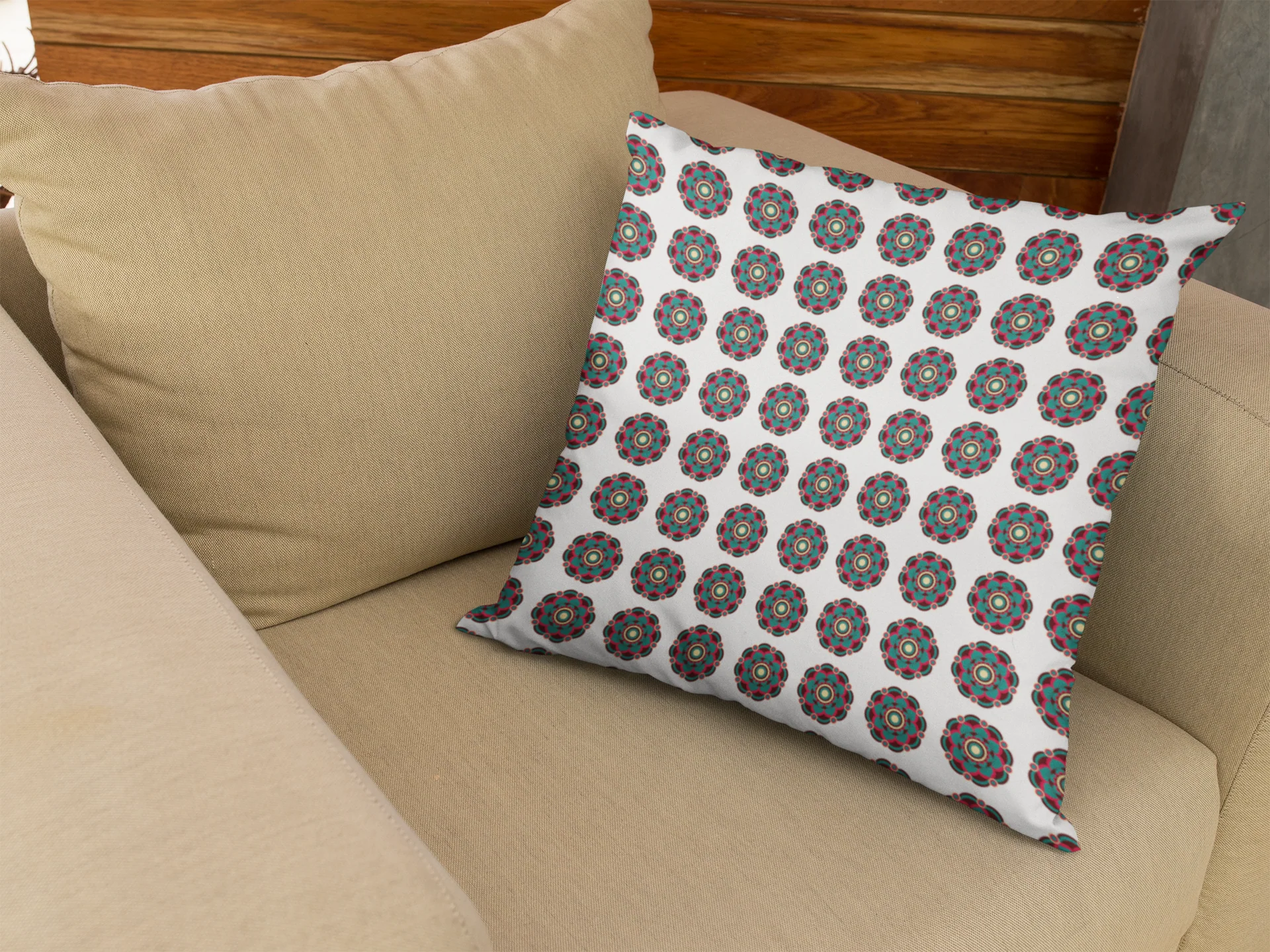 Ethnic Cushion Relax Cove Cushion Cover (12 x 12 cm) (Filler Included) - Image 3