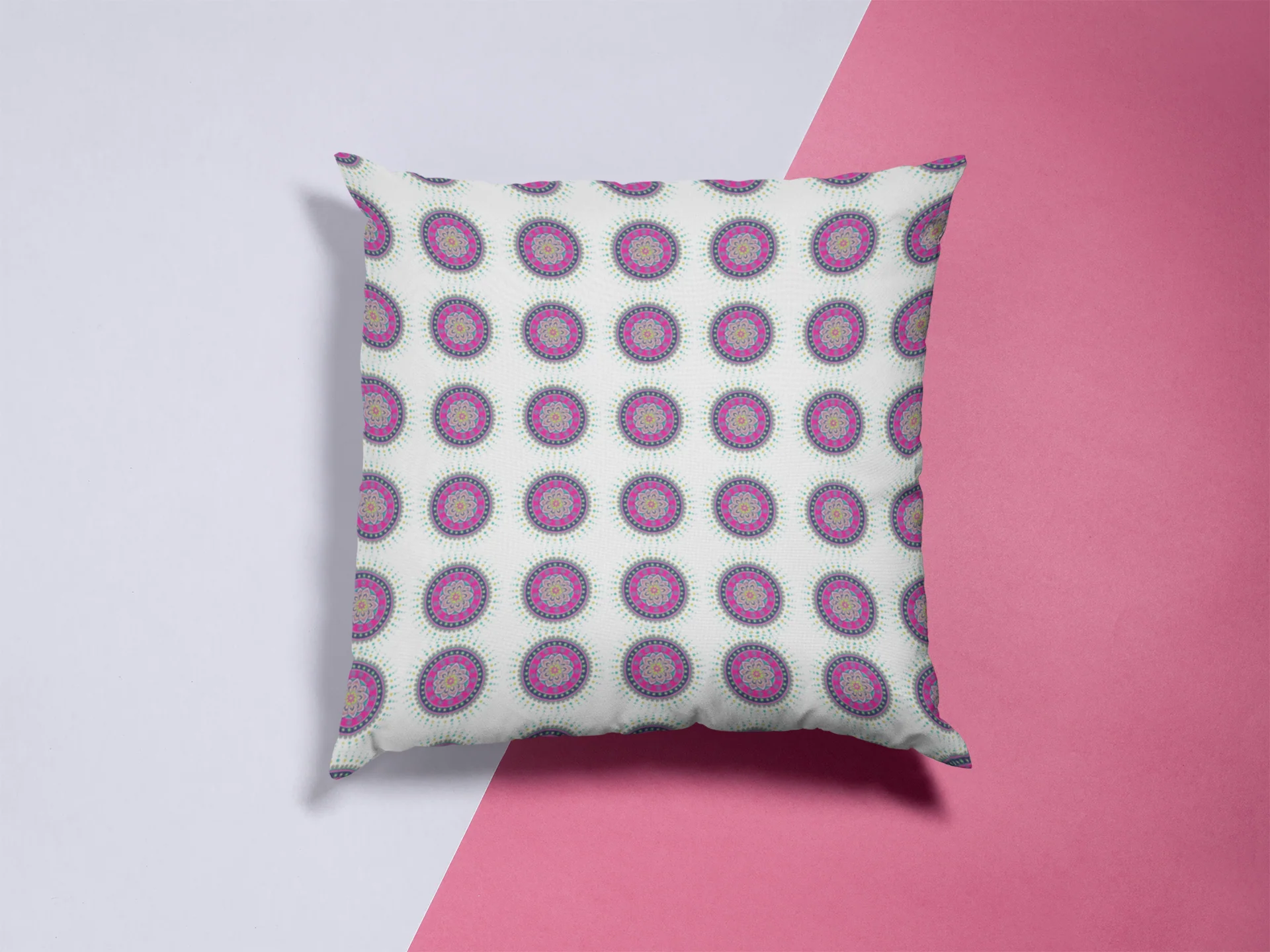 Ethnic Cushion Cushy Cove Cushion Cover (12 x 12 cm) (Filler Included)