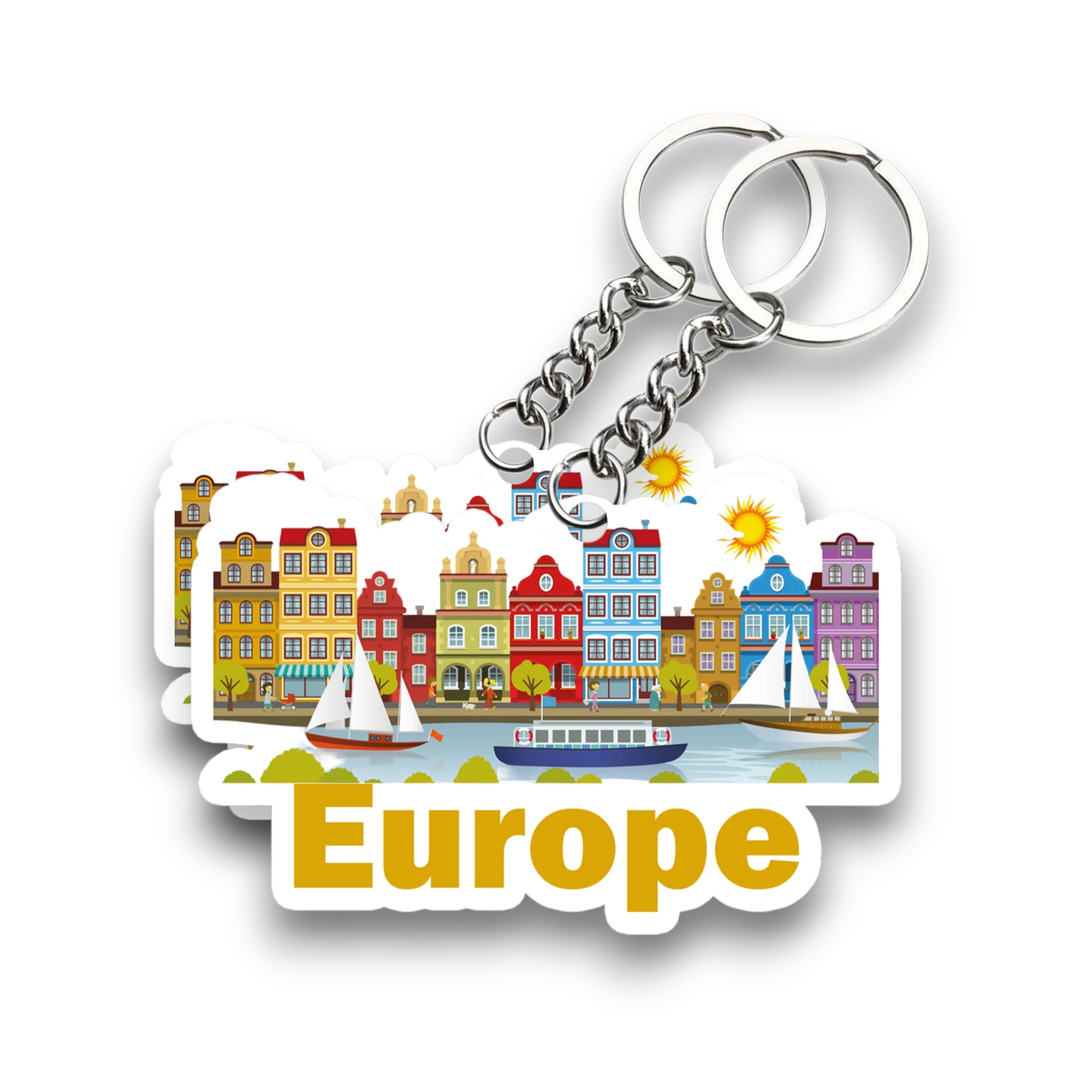 Europe Key chain ( Set of 2 ) - Image 2