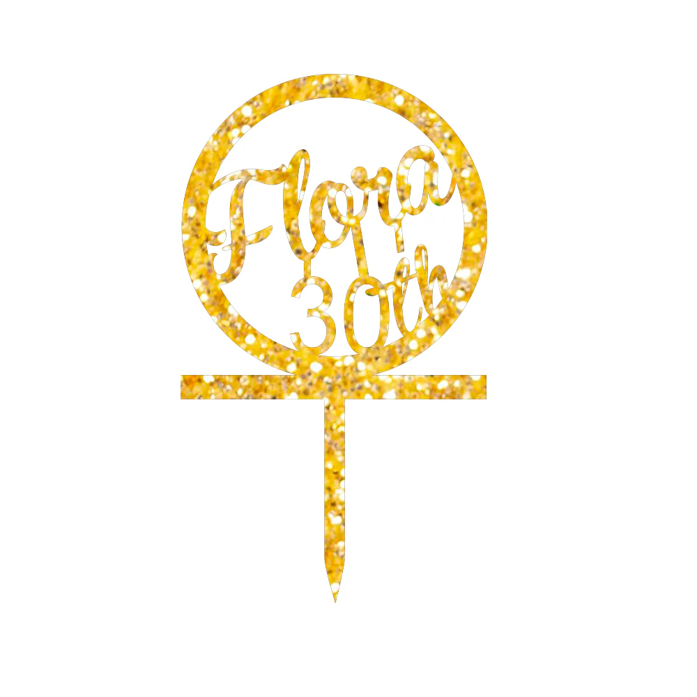 Flora 30th Cake Topper - Image 3