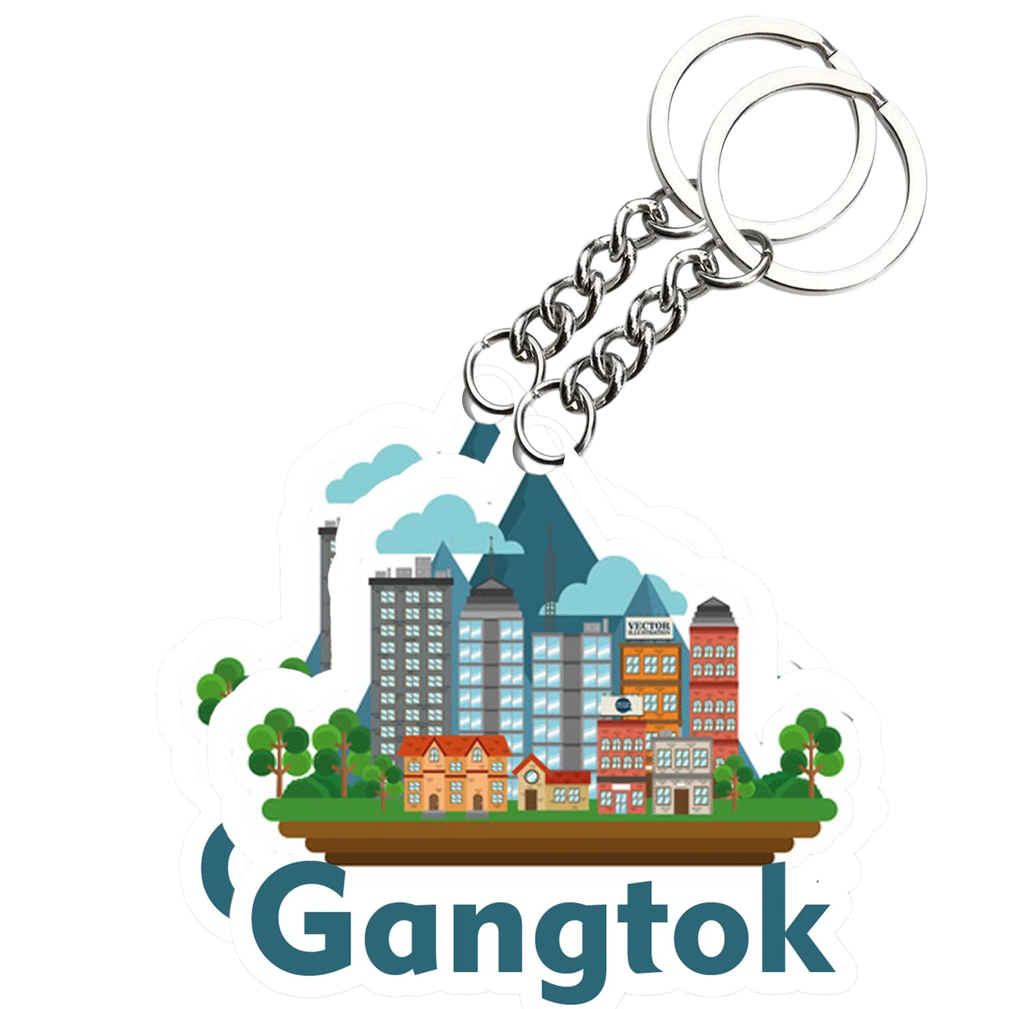 Gangtok Key chain ( Set of 2 ) - Image 2