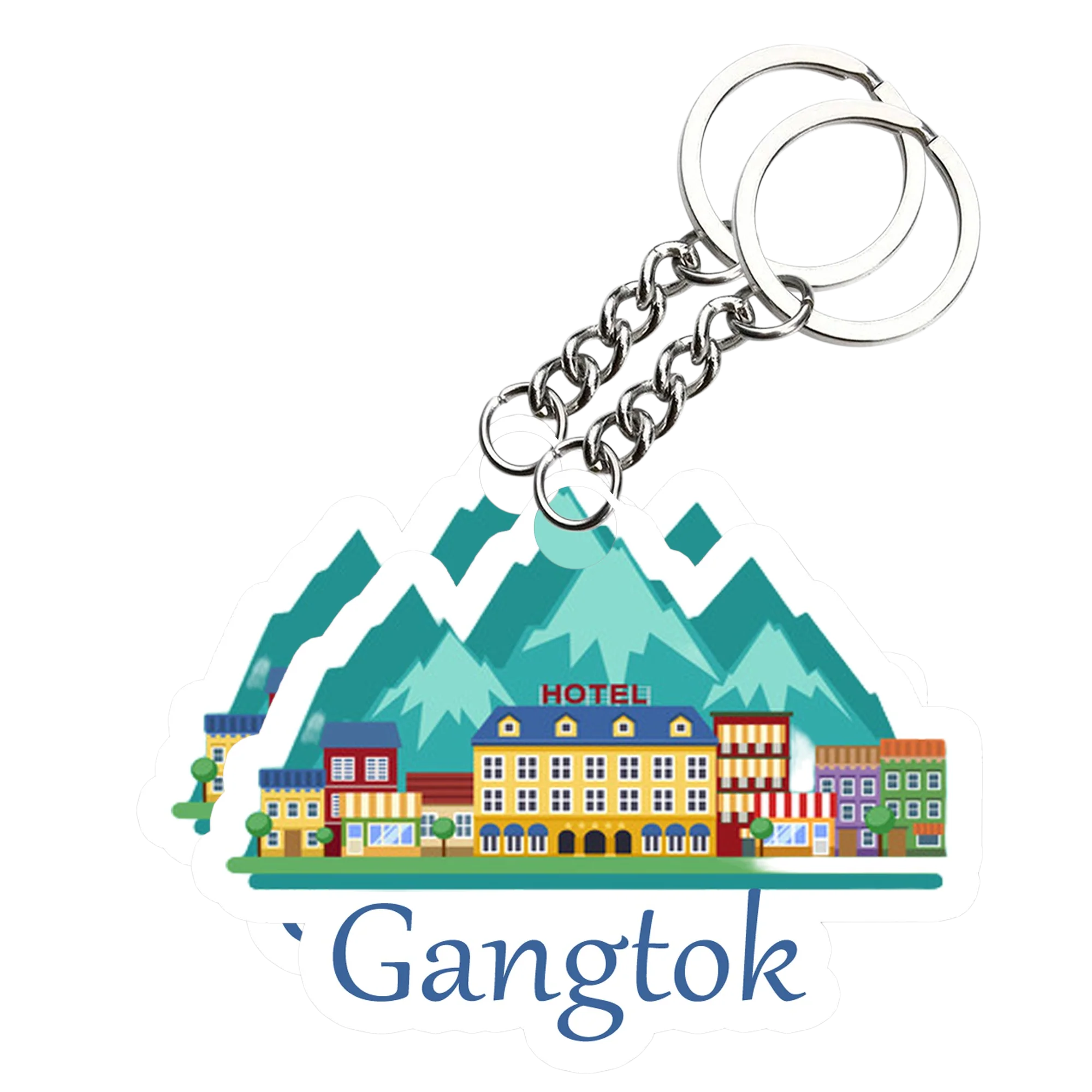 Gangtok Key chain ( Set of 2 ) - Image 2