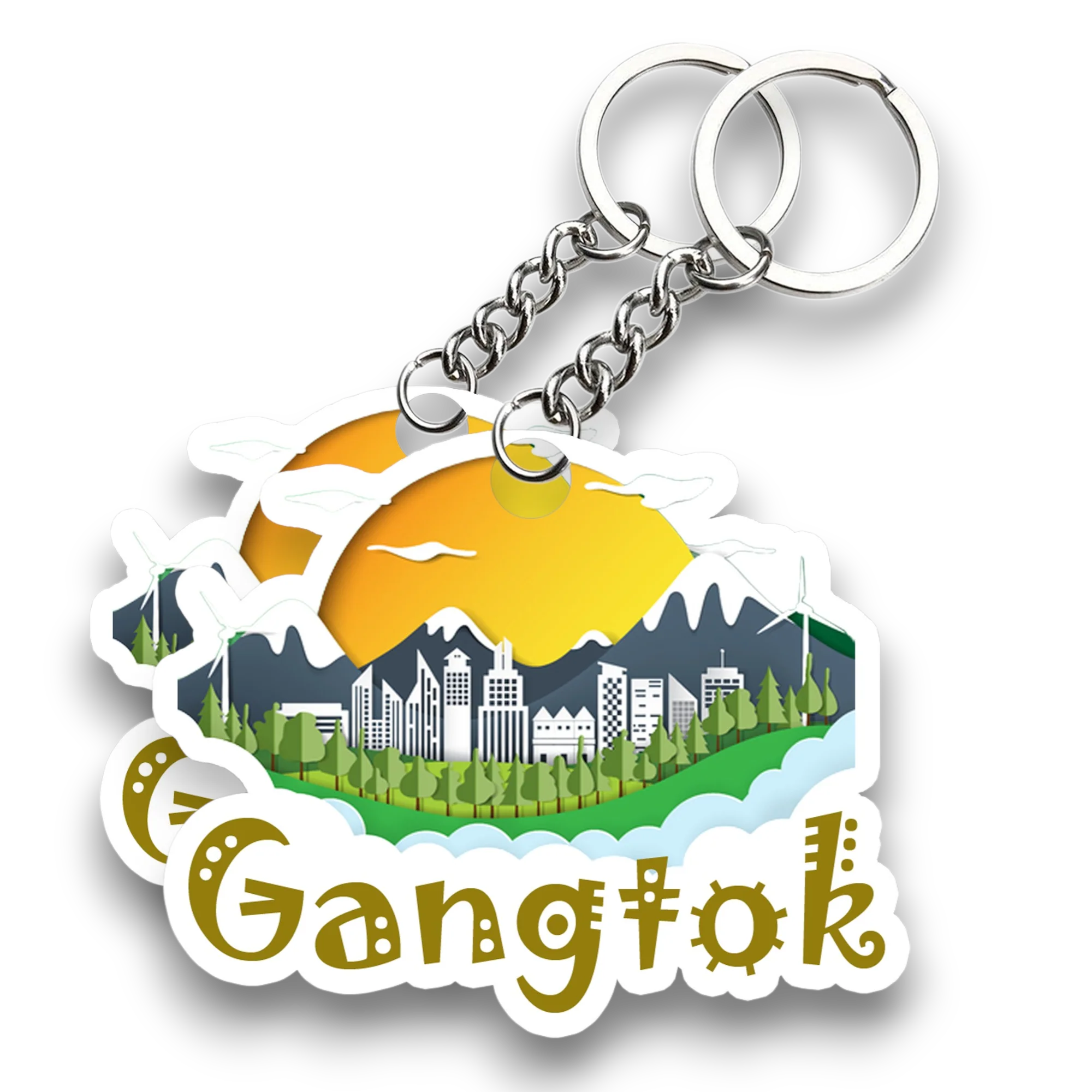 Gangtok Key chain ( Set of 2 ) - Image 2