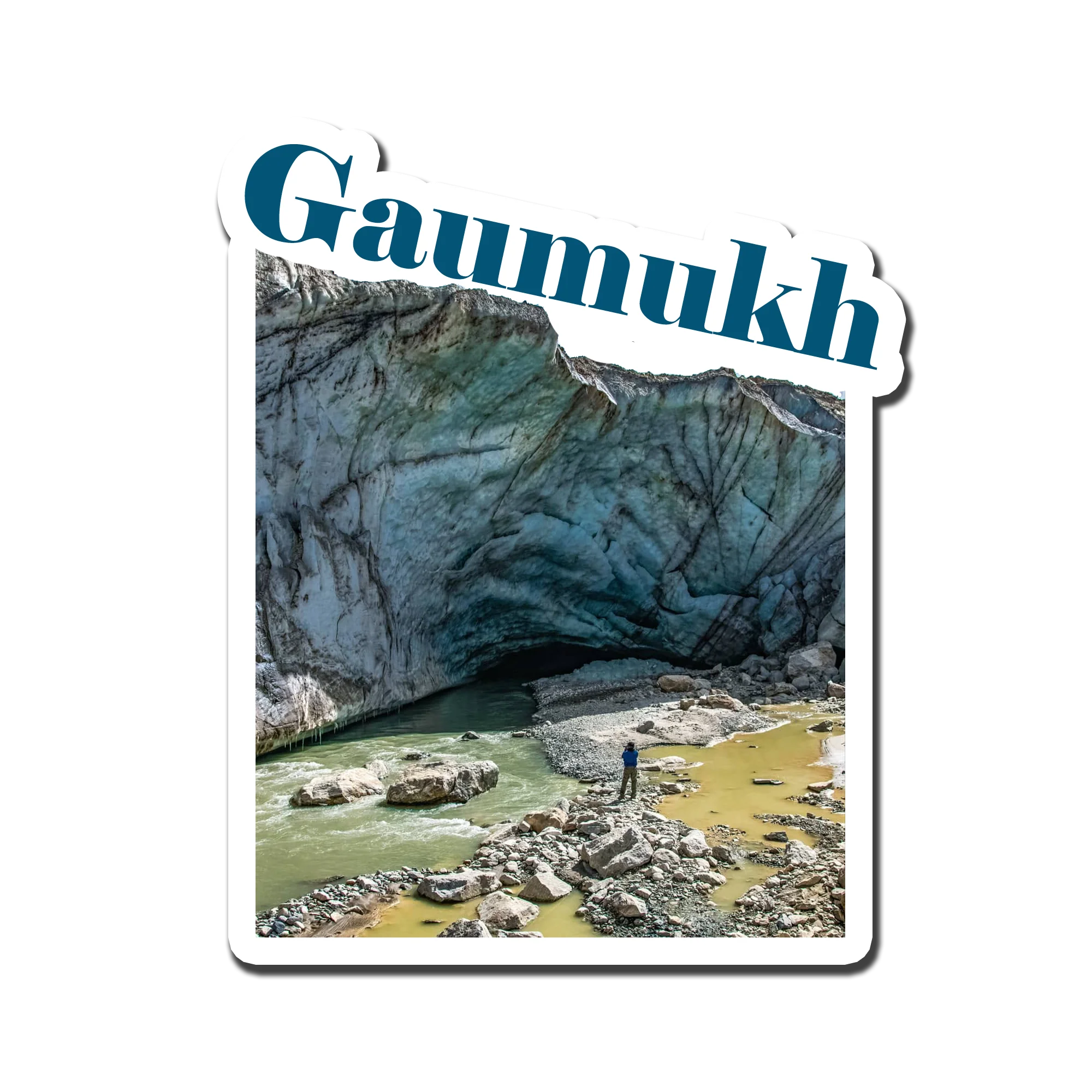 Gaumukh Beauty Souvenir Fridge Magnet
