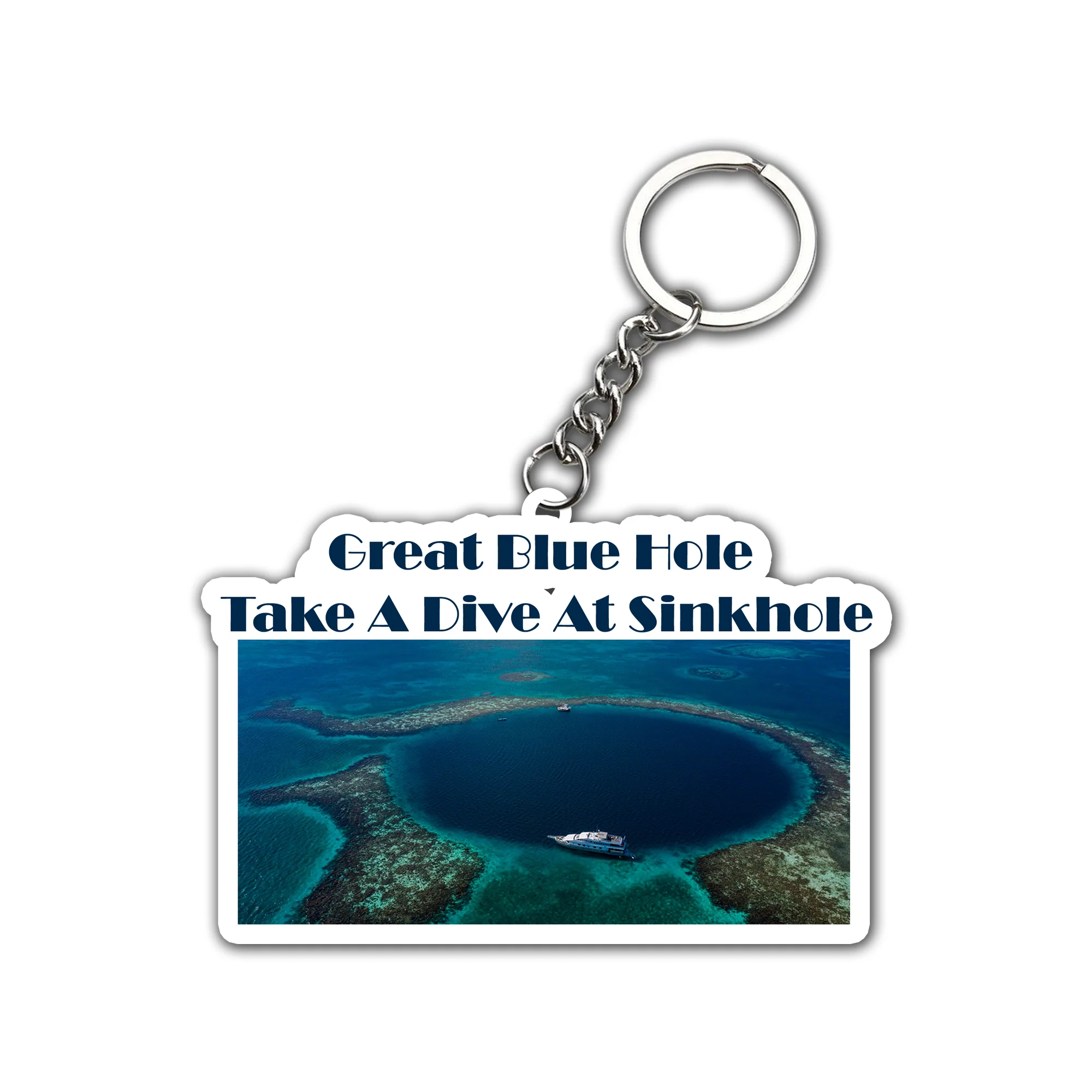 Great Blue Hole Key Chain (Set of 2)