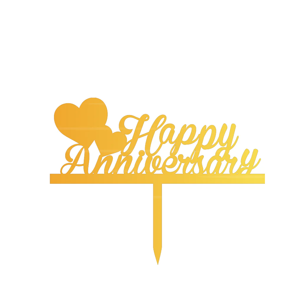 Happy Anniversary Cake Topper - Image 2