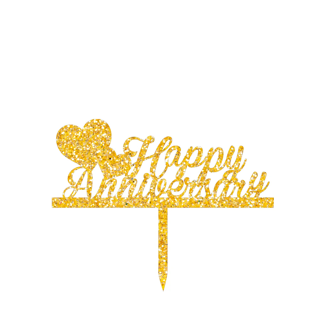 Happy Anniversary Cake Topper - Image 3