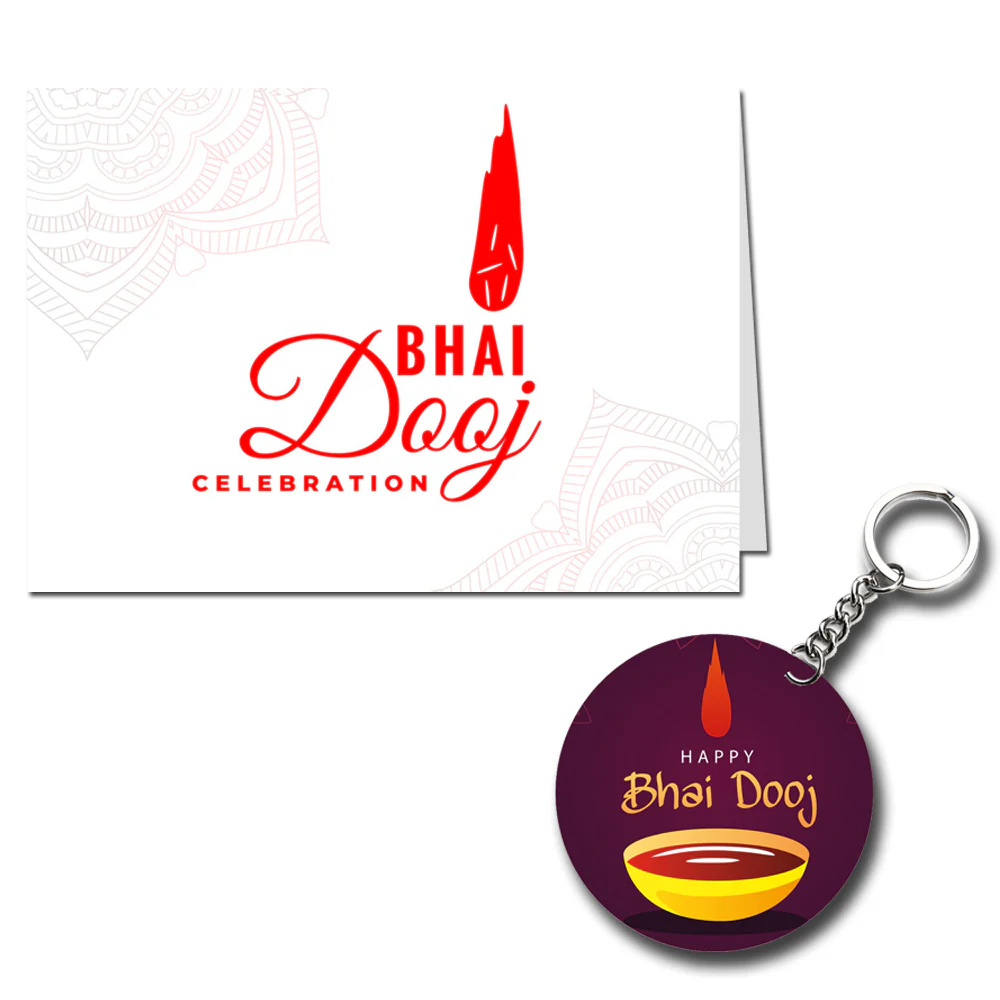 Happy Bhai Dooj Printed Greeting Card