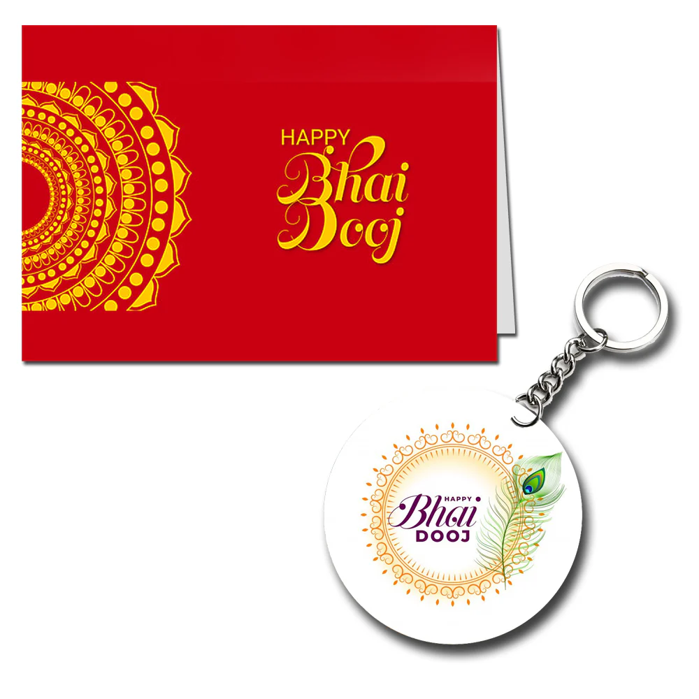 Happy Bhai Dooj  Printed Greeting Card